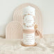 Taufkerze Emma mit Blumenkranz, Taube und Kreuz – Beige – alle Teller
#v-kerze-teller